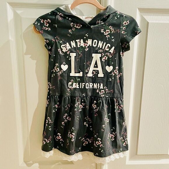 EUC H&M Girls Hoodie Dress - Picture 1 of 5